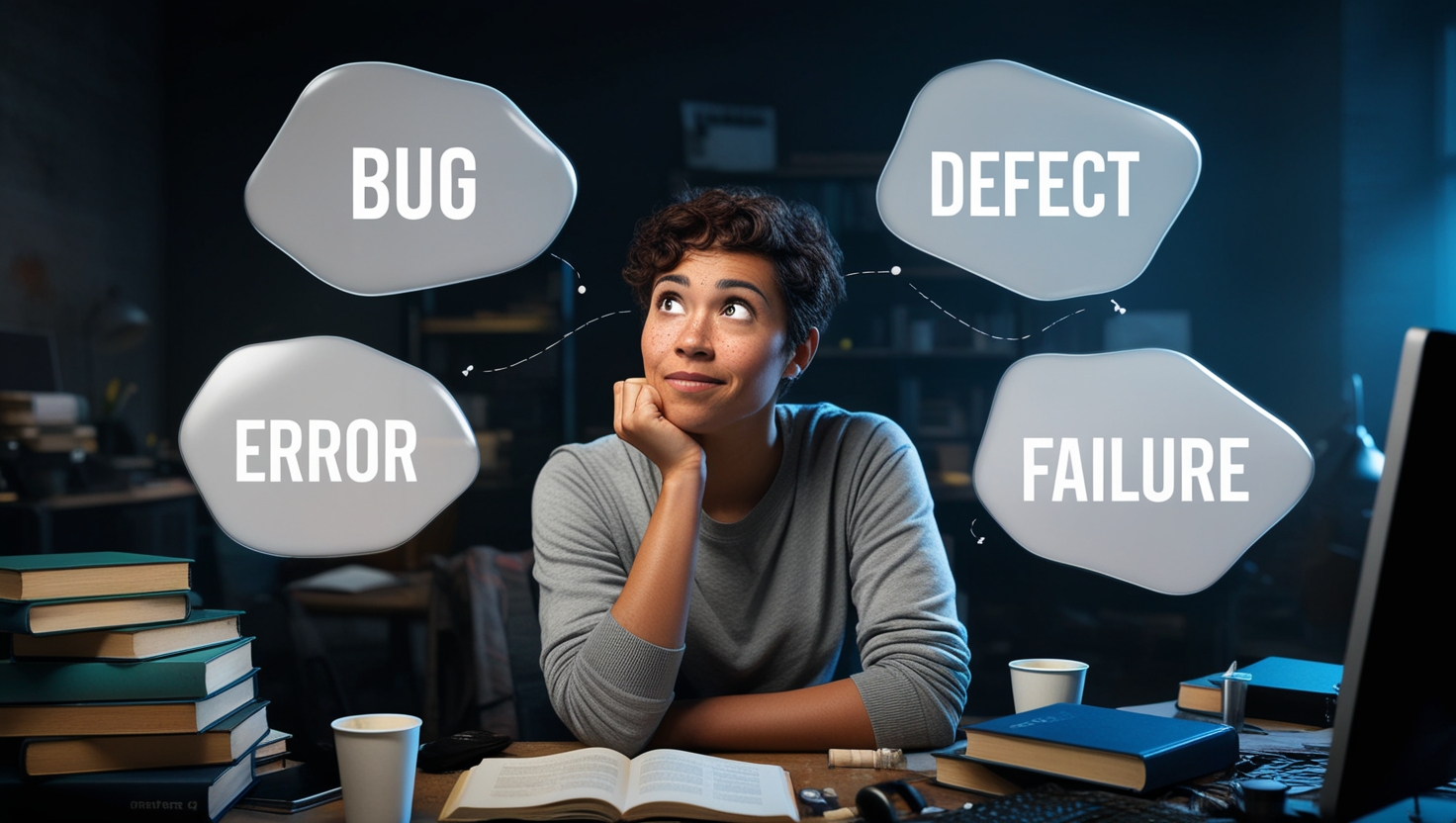 Bug vs. Defect vs. Error vs. Failure in Software Quality Bug vs. Defect vs. Error vs. Failure in Software Quality